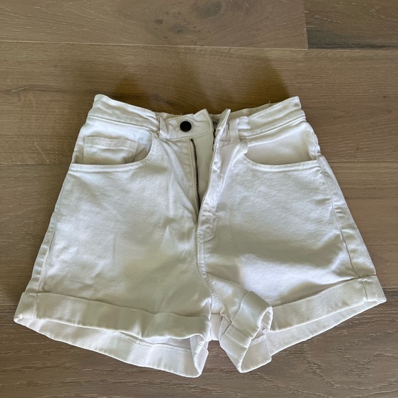 American Apparel white denim shorts - Picture 1 of 5